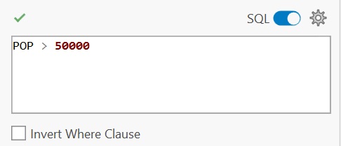 An example of the *Select Layer by Attributes* tool in ArcGIS Pro where the SQL syntax is used to define the selection.